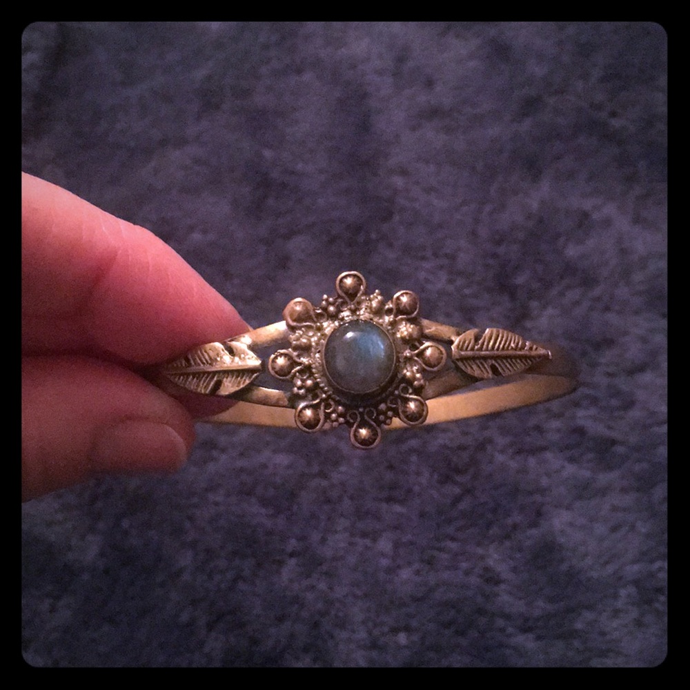 One of a kind brass, boho bracelet